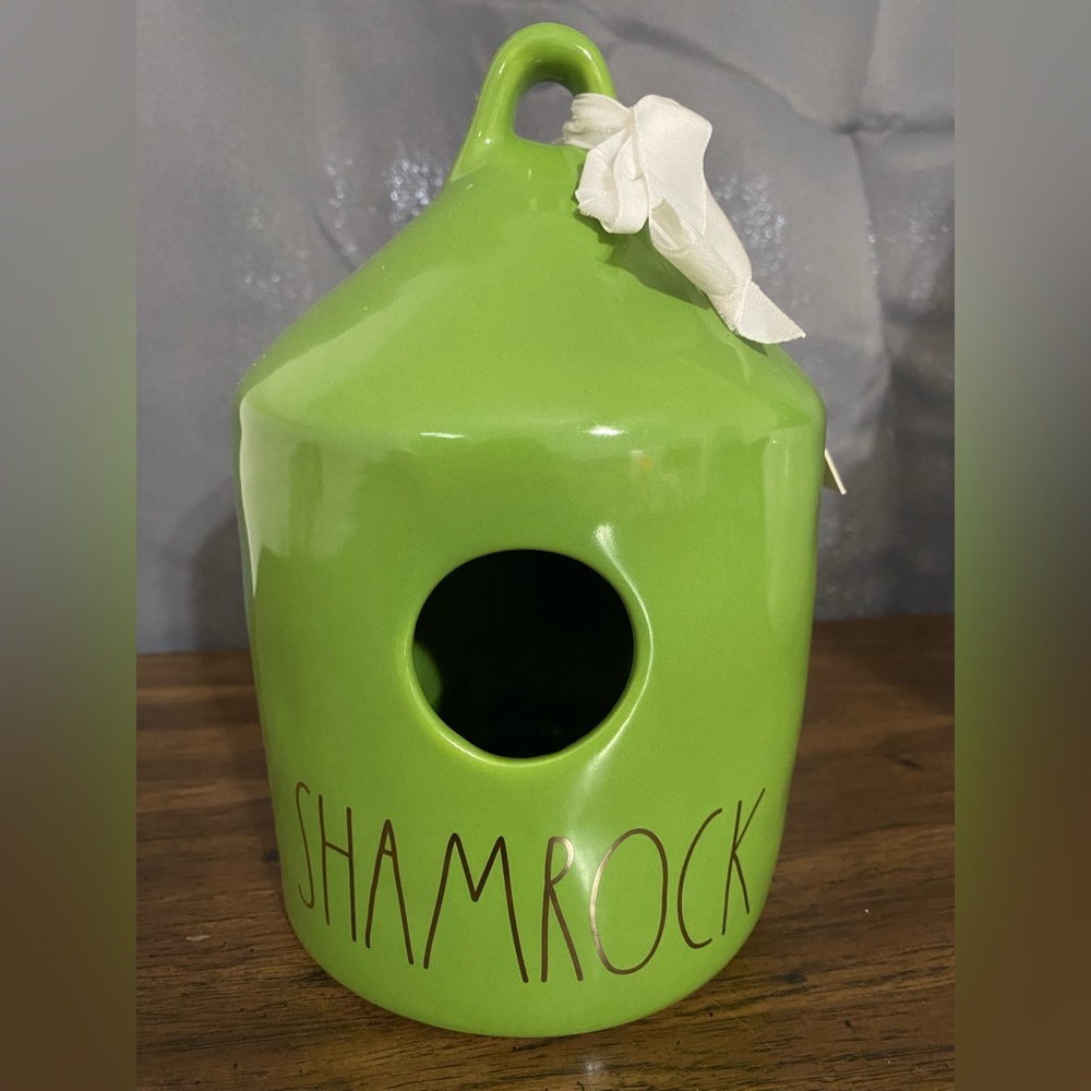 Rae dunn Shamrock Bird House